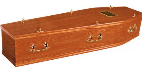 Adam & Greewood - Veneered Coffin