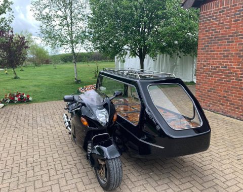 Bespoke Funeral Services - motorbike and sidecar hearse